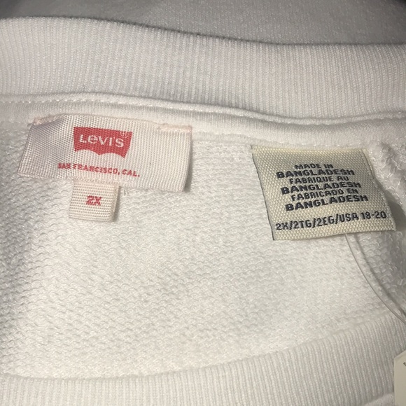 NWT Levi's Plus Womens Crew Neck Long Sleeve Sweatshirt - Picture 9 of 10